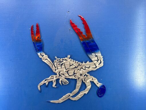 Blue Crab – Fighting – Powdercoat