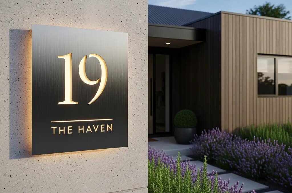 Custom House Number Signs: Personalized Metal Address Plaques That Stand Out