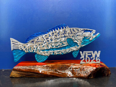 Black Grouper - 3D - Powder Coat